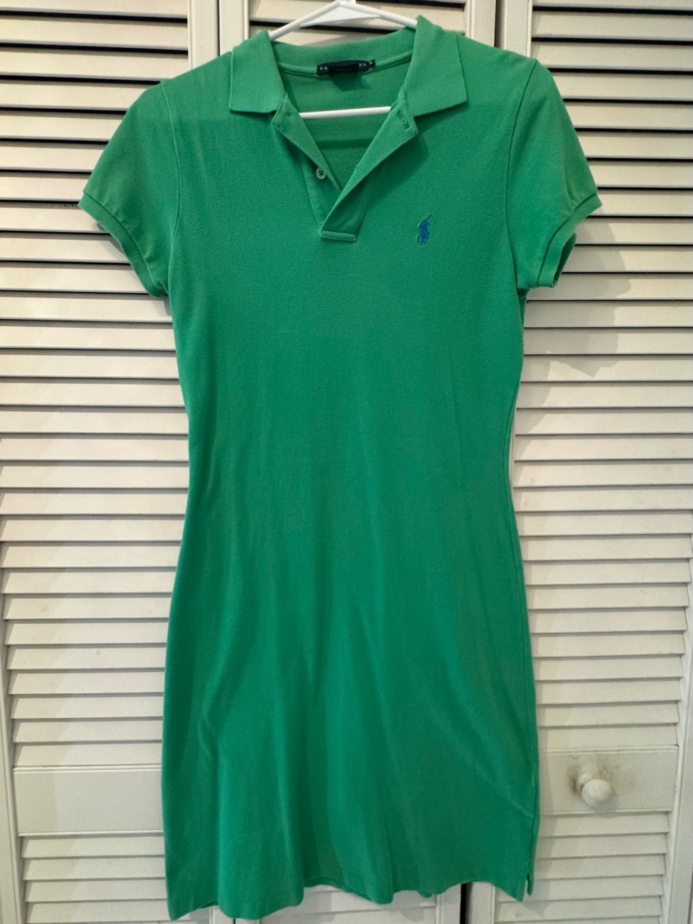 Ralph Lauren Cotton green polo shirt dress‎ Size M